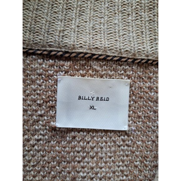 Billy Reid Parsons Cardigan XL Camel Sweater Shawl Collar Cashmere Wool Silk Men - Picture 3 of 10